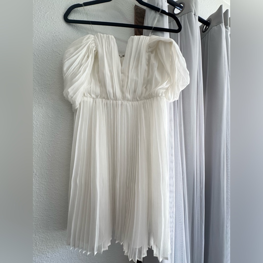 NWT Vici Collection White Strapless Dress - Picture 6 of 7